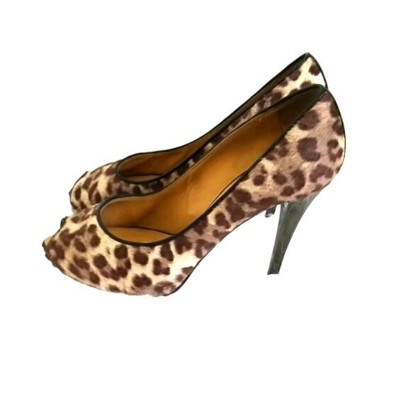 Giuseppe Zanotti Animal Print Pumps Sz 7.5 - Picture 1 of 12